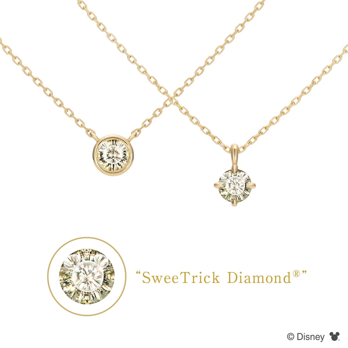 ケイウノ　ディズニー「Mimosa SweeTrick Diamond -Bezel Setting-／Mimosa SweeTrick Diamond -Prong Setting-」３