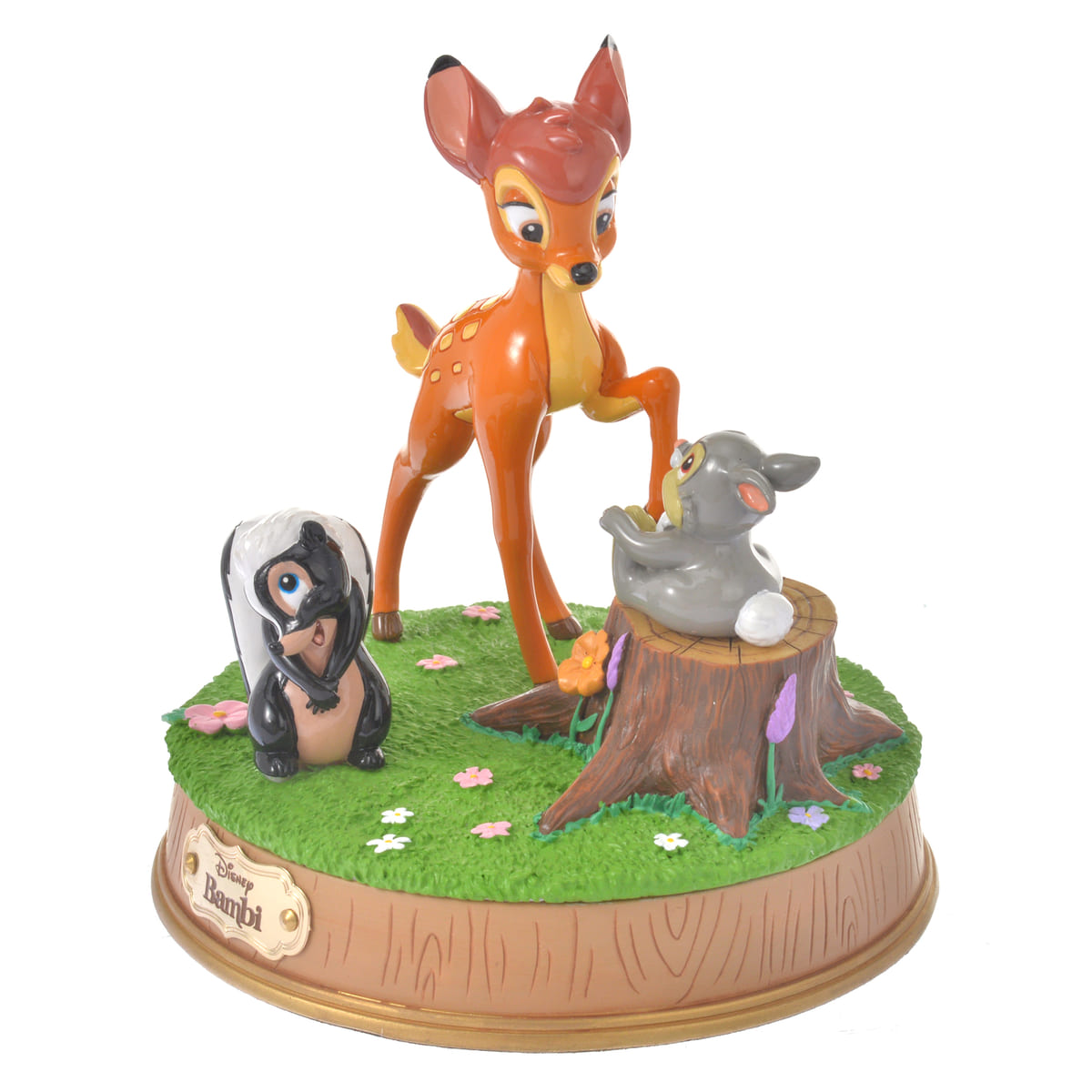 バンビ、とんすけ、フラワー フィギュア Bambi 80years02