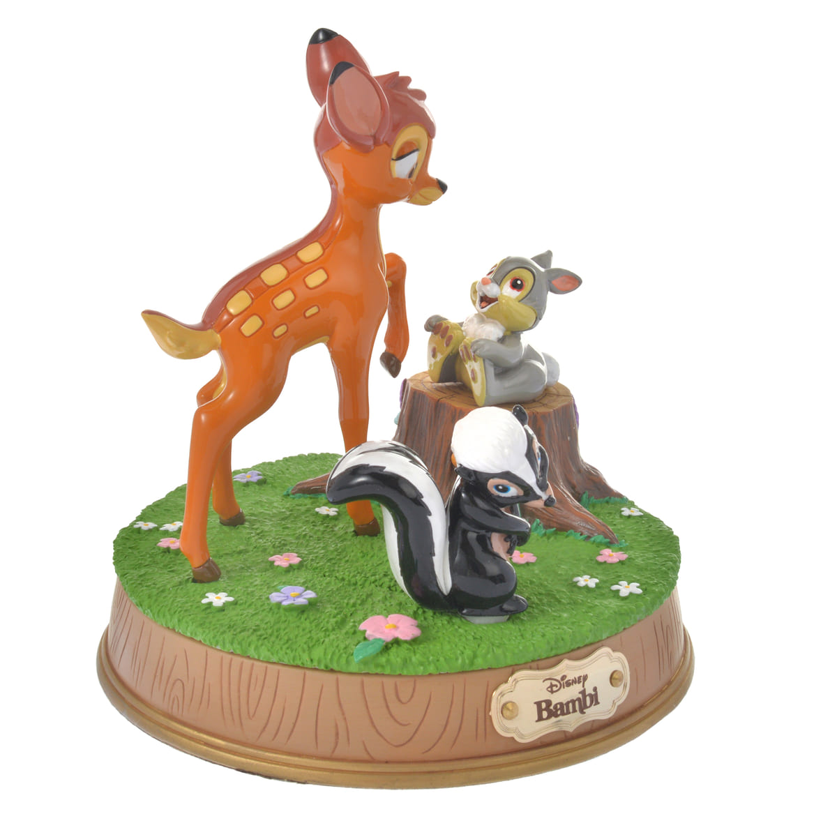 バンビ、とんすけ、フラワー フィギュア Bambi 80years04