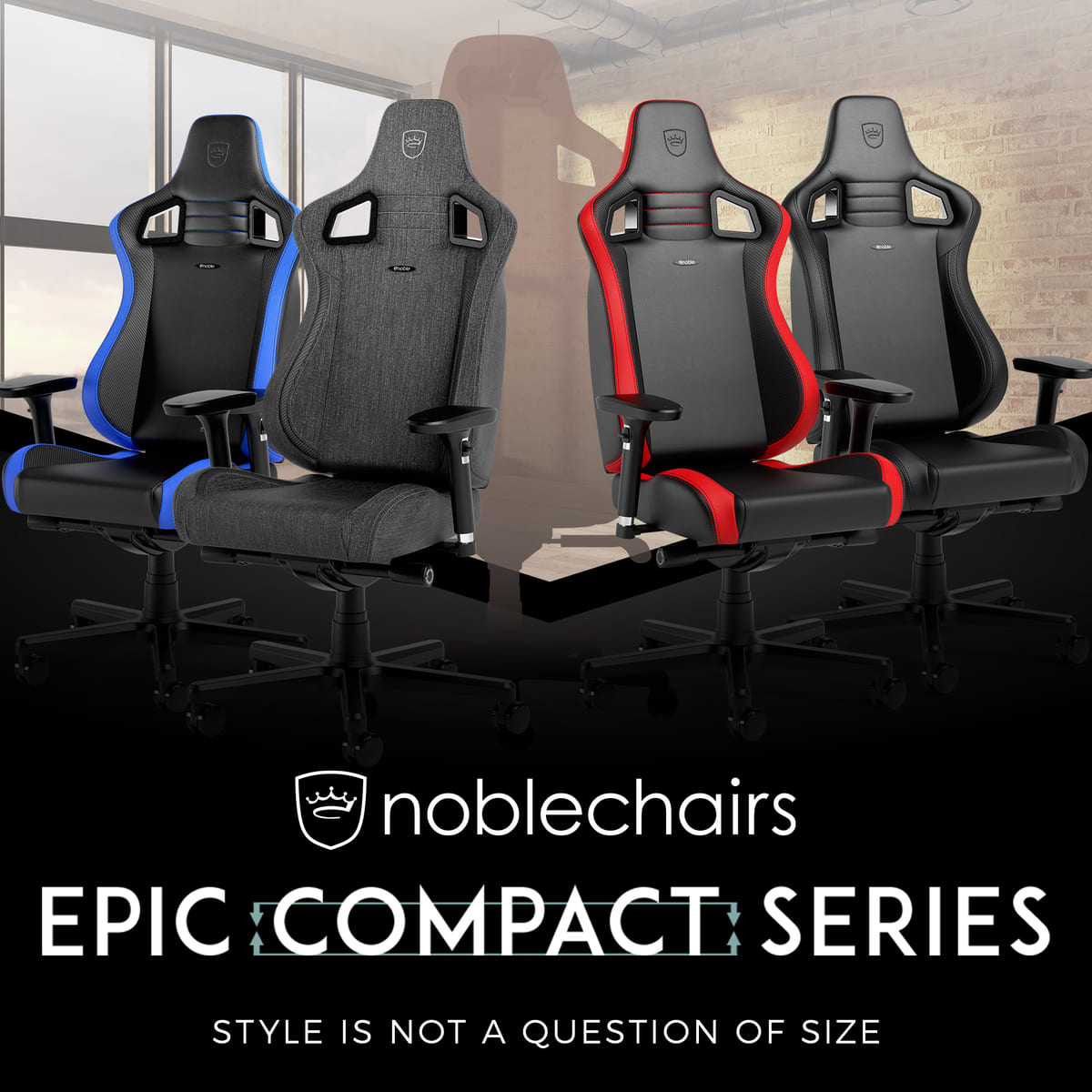 女性や子どもにも合う小型サイズのゲーミングチェア！noblechairs