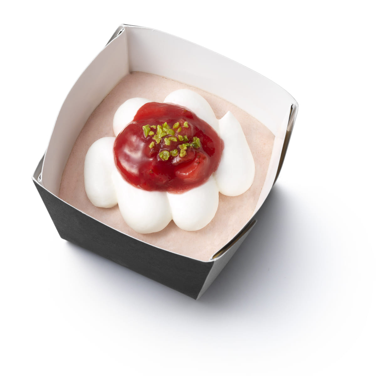 モスバーガー「ひんやりドルチェ　カップ いちごムースケーキ」