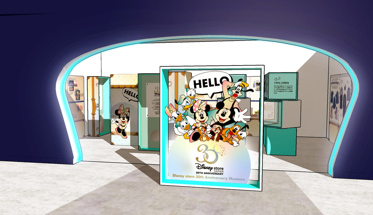 「Disney store 30th Anniversary Pop-up Museum」限定フォトスポットを設置
