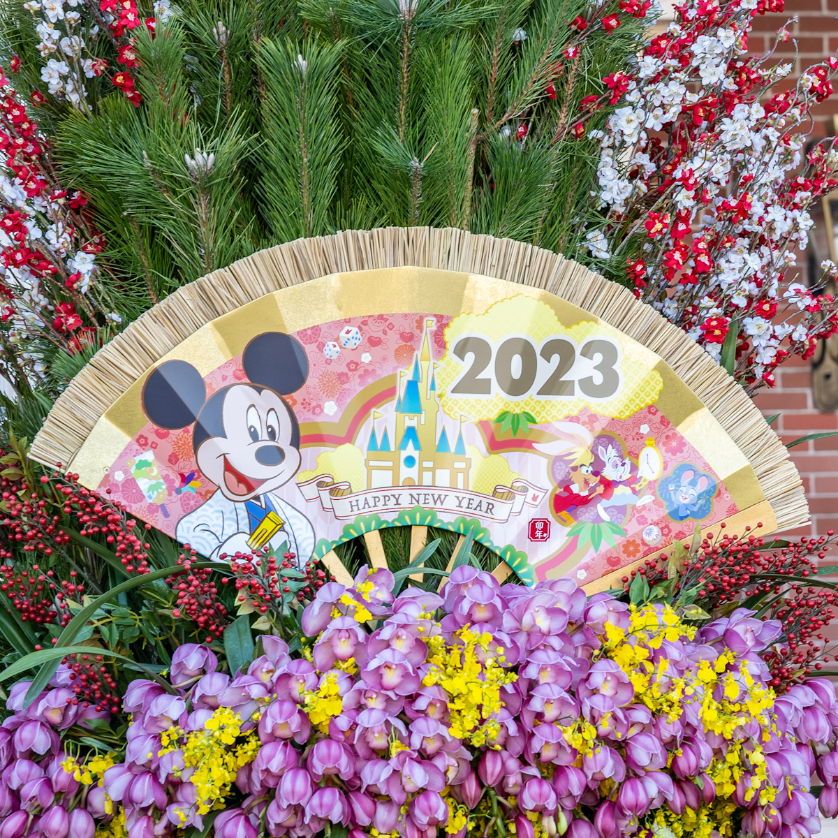 東京ディズニーリゾートのお正月 2023 門松 ミッキーマウス2