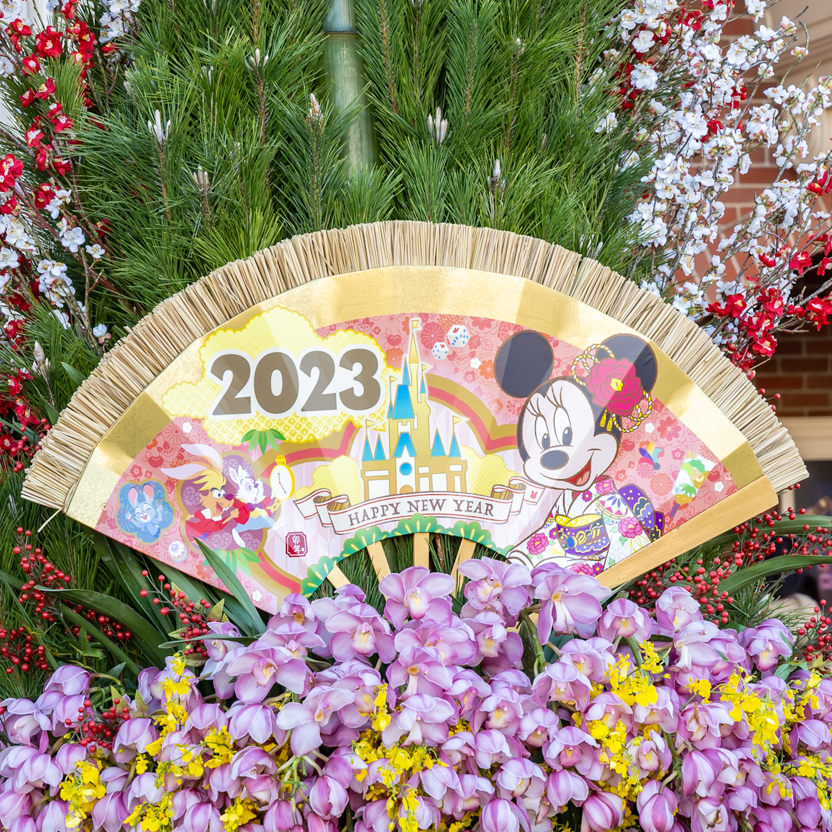 東京ディズニーリゾートのお正月 2023 門松 ミニーマウス2