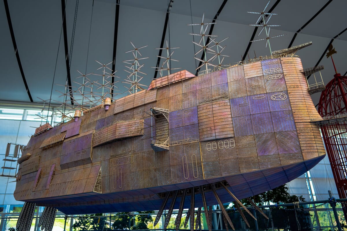 ジブリパーク「ジブリの大倉庫」空飛ぶ巨大な船