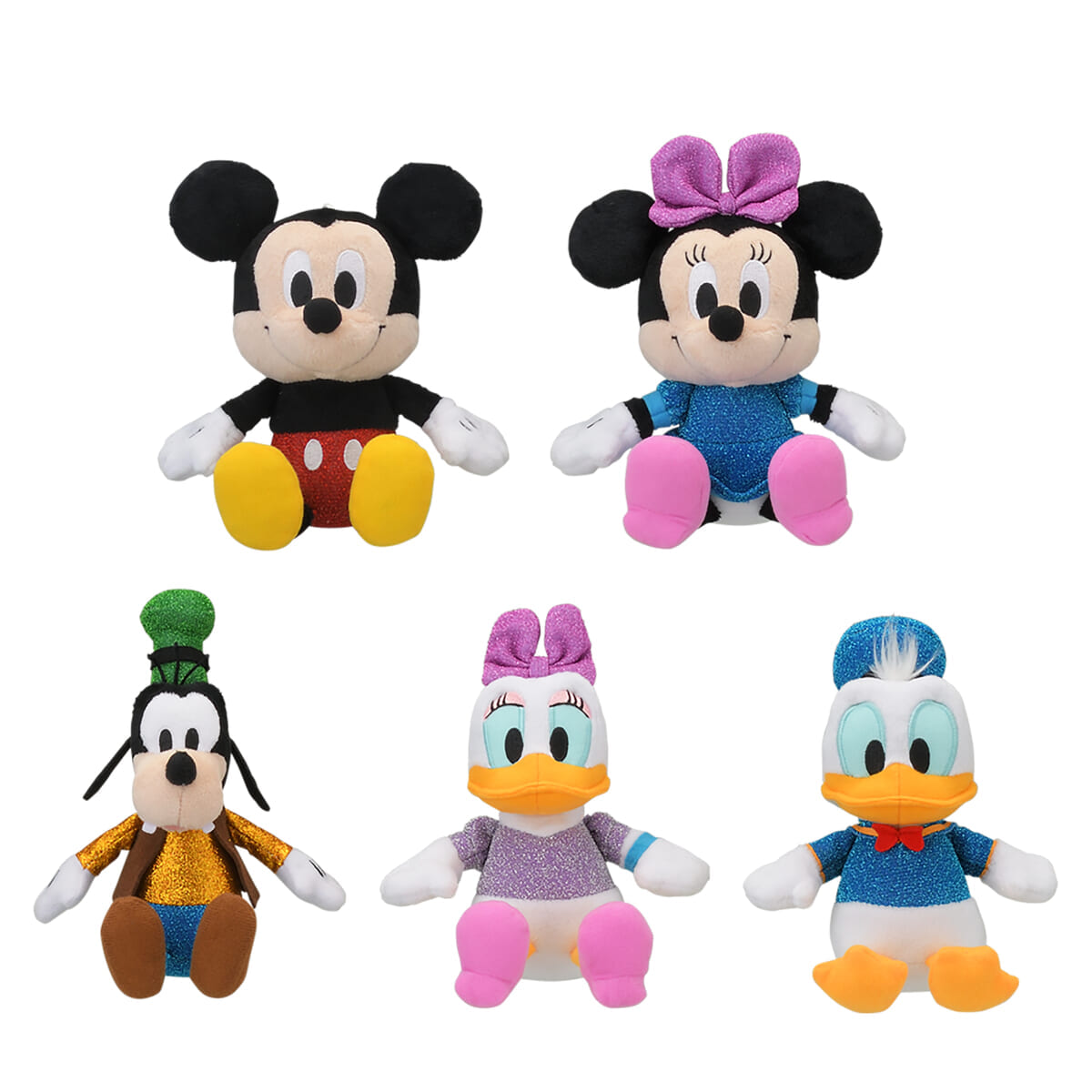 セガプライズ ディズニー「ミッキー&フレンズ キラキラぬいぐるみ」