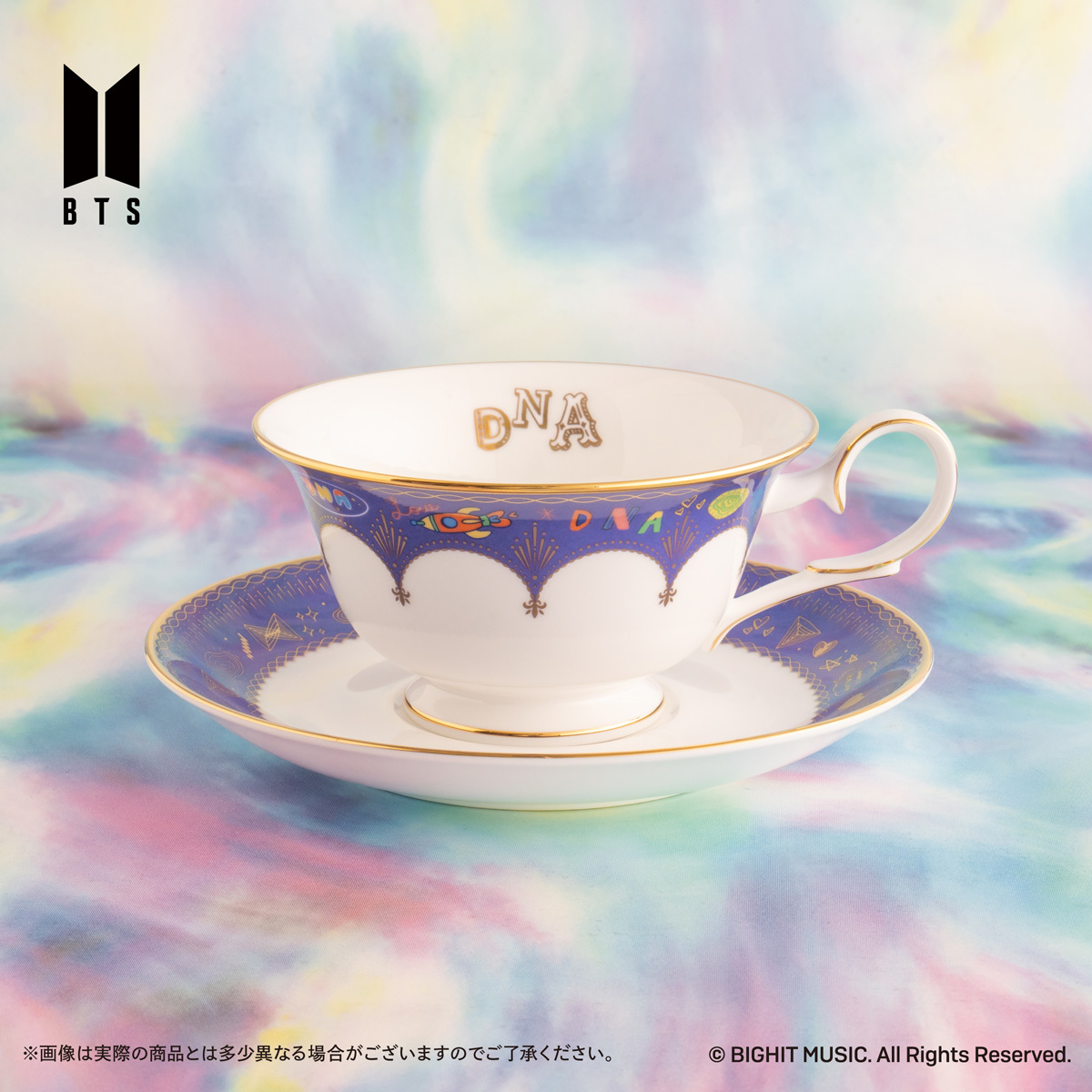Noritake Cup＆Saucer set BTS Music Theme DNA ver.