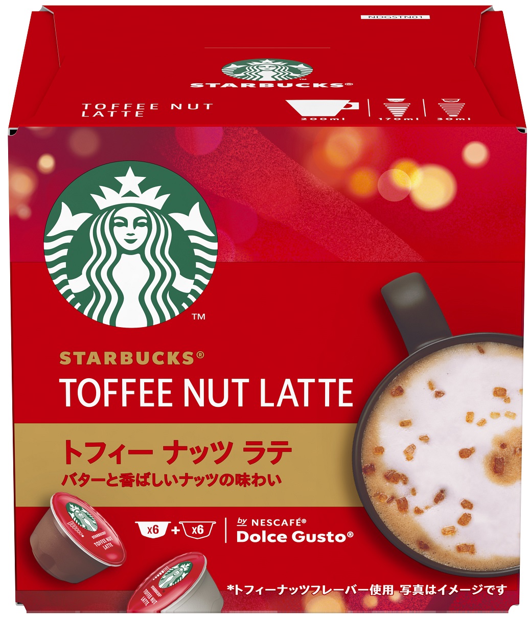 スターバックス® トフィー ナッツ ラテ ネスカフェ ドルチェ グスト 専用カプセル 12P (6杯分)