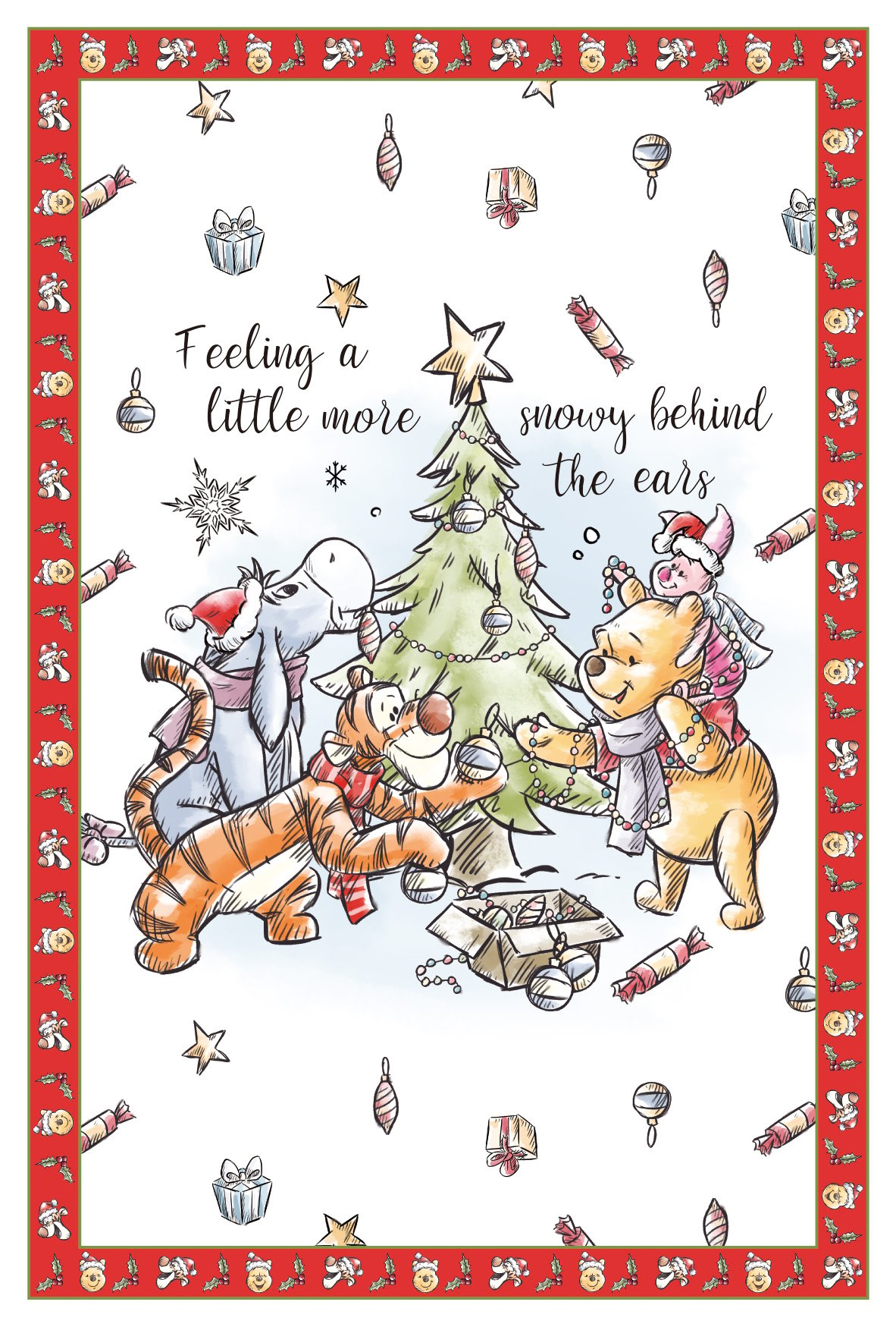 購入特典「クリスマスポストカード（全6種）」くまのプーさん