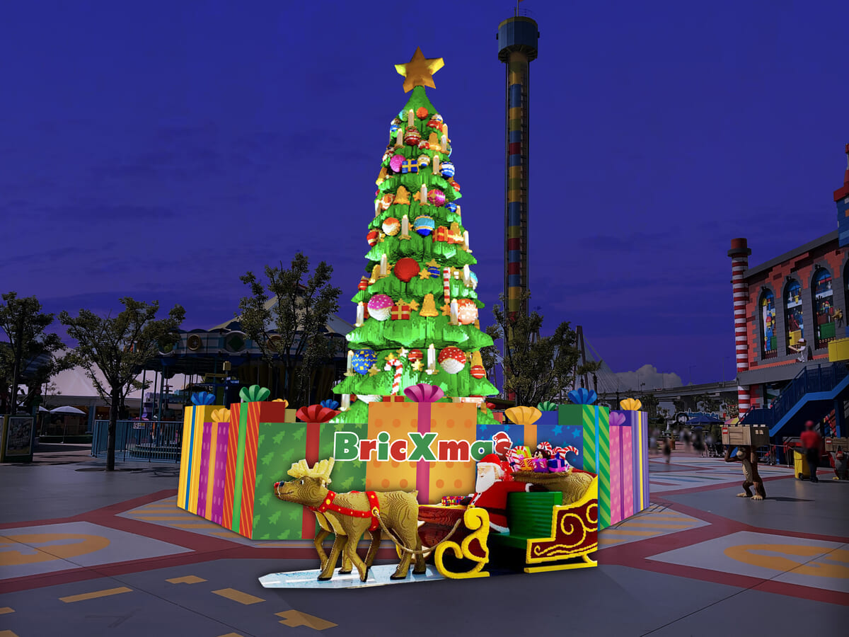世界最大級！レゴ クリスマスツリー展示＆イルミネーション２