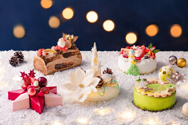 【全5種のクリスマスホールケーキ　メニュー一部】