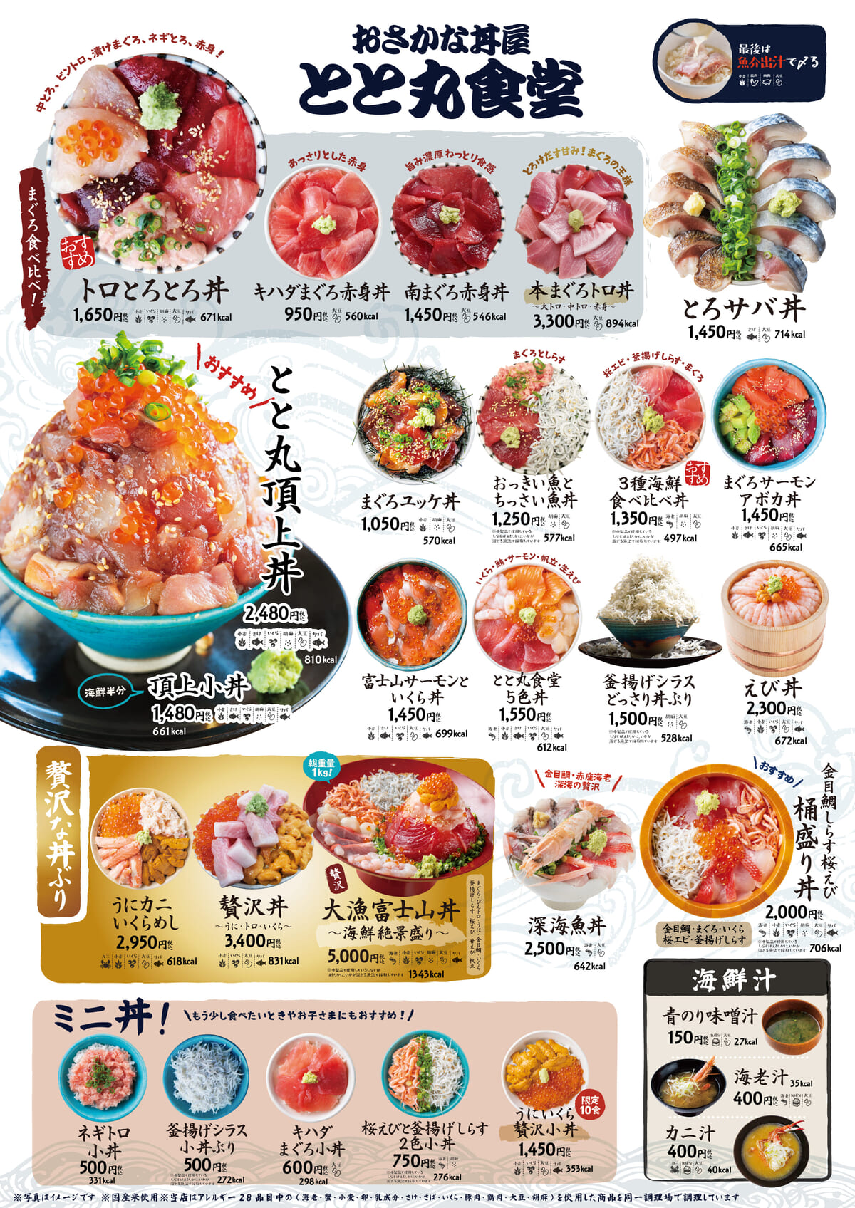 おさかな丼屋とと丸食堂『静岡頂上丼～メギス・本海老・富士山サーモン～』3