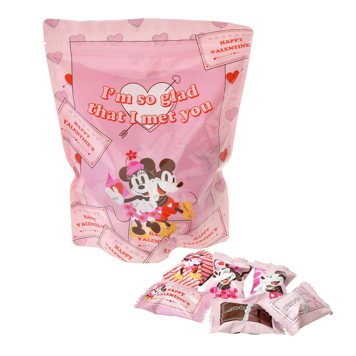 ミッキー＆ミニー クランチチョコレート アソート Valentine Pink Pop