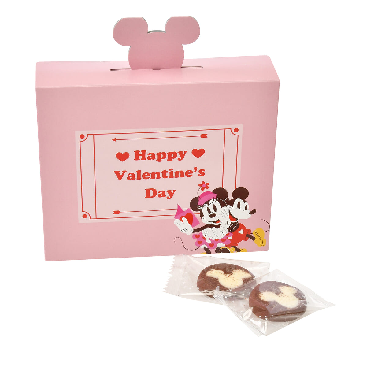 ミッキー＆ミニー 焼きチョコレート Valentine Pink Pop