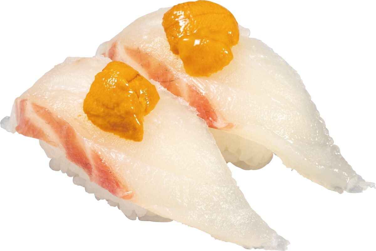 かっぱ寿司『活〆真鯛うにのせ』
