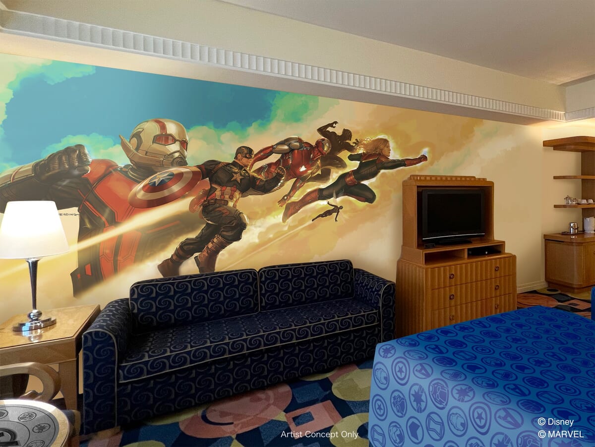 ディズニーアンバサダーホテル「マーベルスペシャルルーム“アベンジャーズ：ヒーローズ・ユナイテッド”」