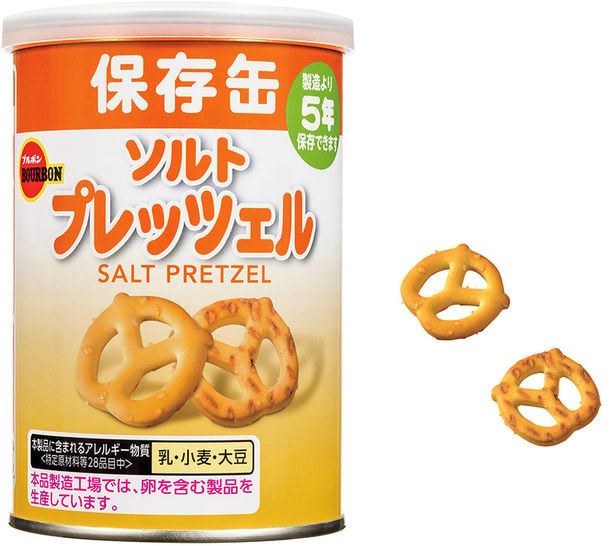 ブルボン「缶入ソルトプレッツェル」