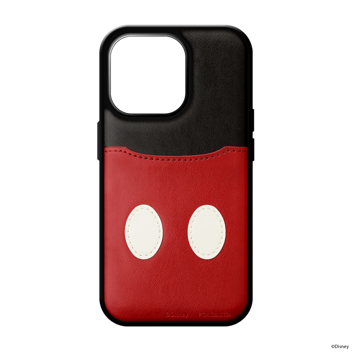 PGA ディズニー「iPhone 14用 タフポケットケース」ミッキーマウス