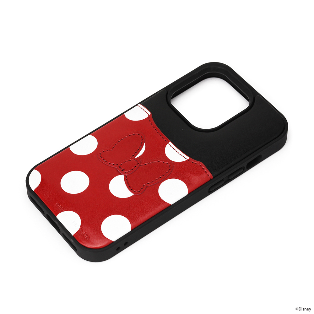 iPhone 14用 タフポケットケース（ミニーマウス）
