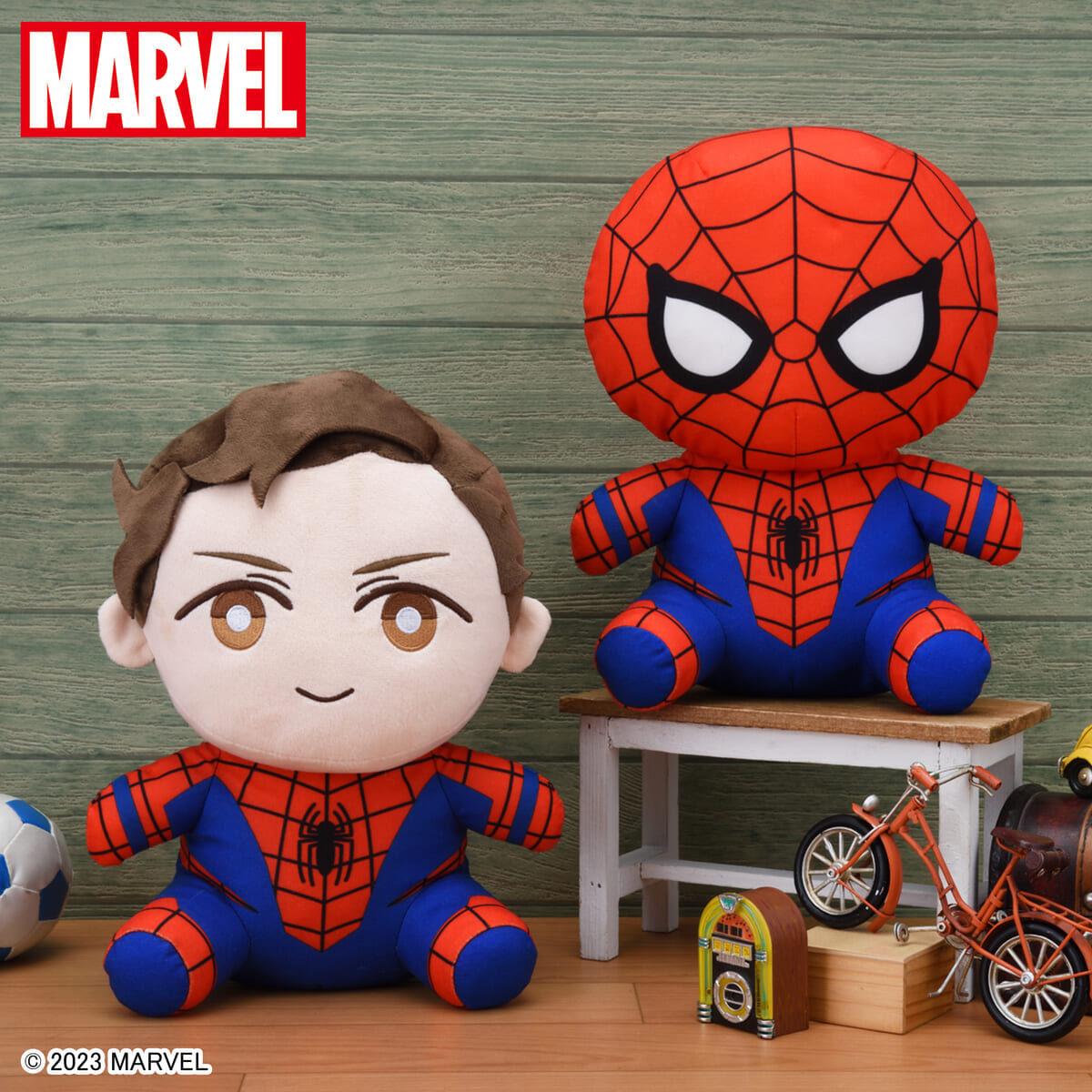 セガプライズ「MARVEL　スペシャルぬいぐるみ　“スパイダーマン＆ピーター・パーカー”」