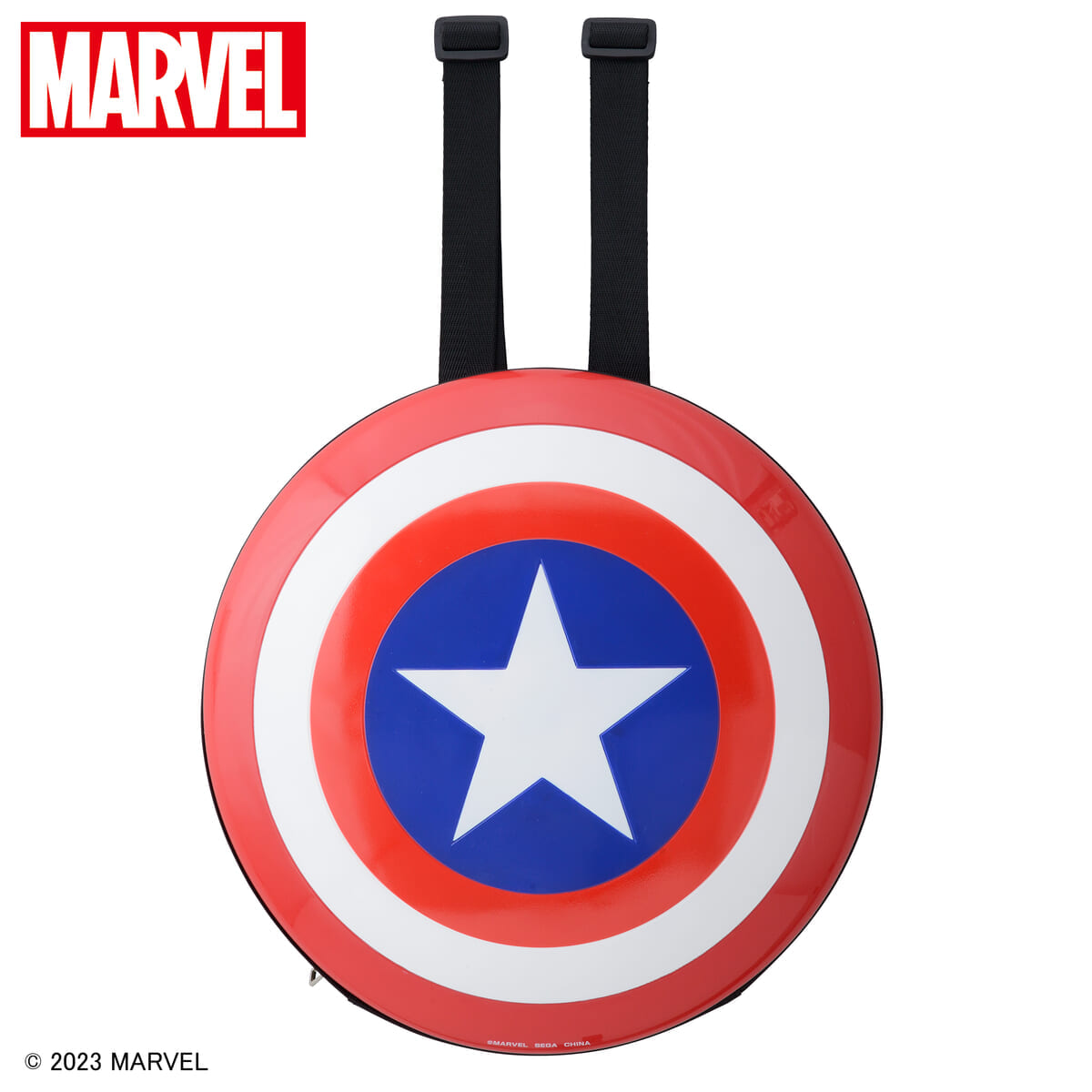 セガプライズ「MARVEL COMICS　プラチナムザッカシールド型ハードカバーリュック」