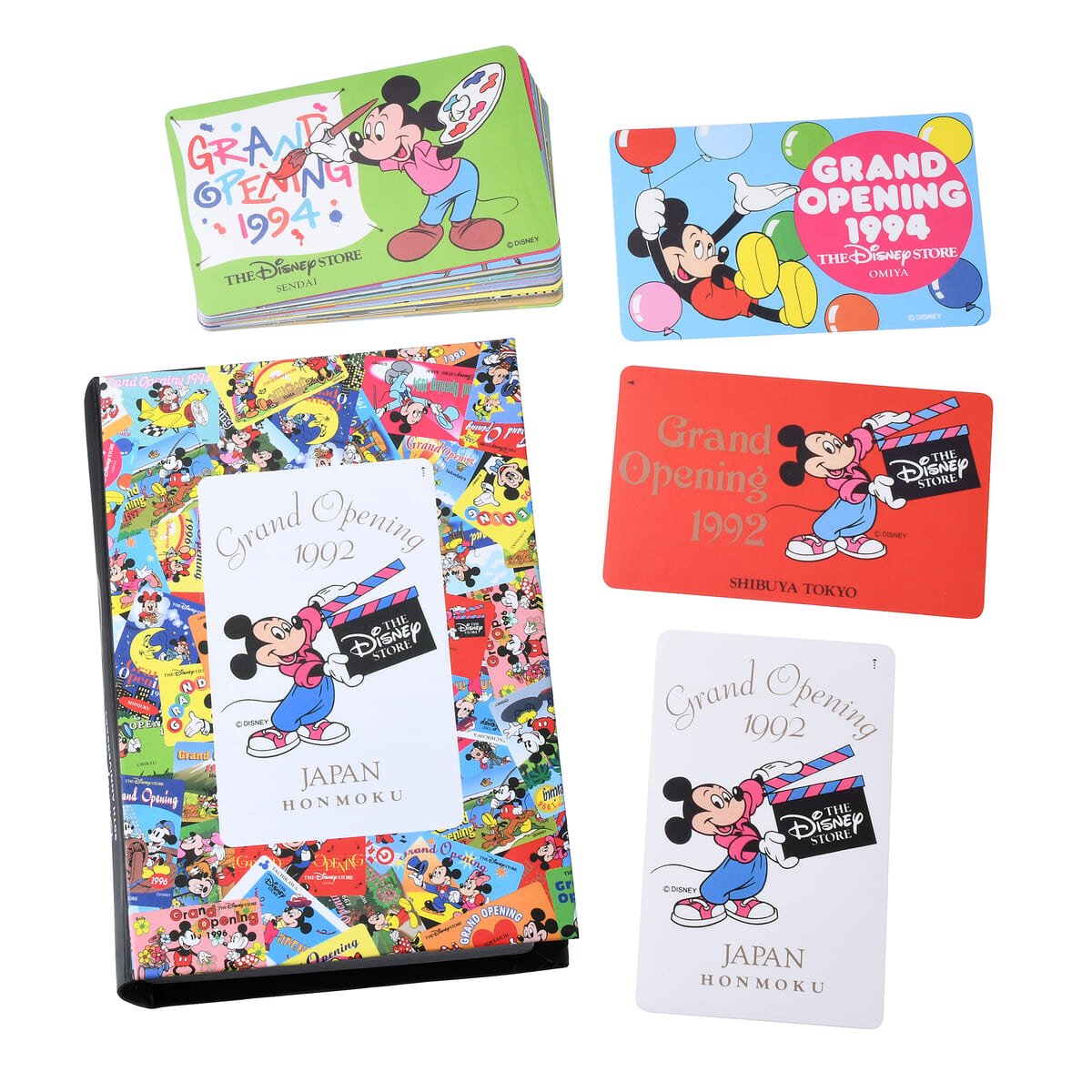 ミッキー＆フレンズ シール・ステッカー ボックス入り Disney Store Japan 30th Anniversary Historical Card