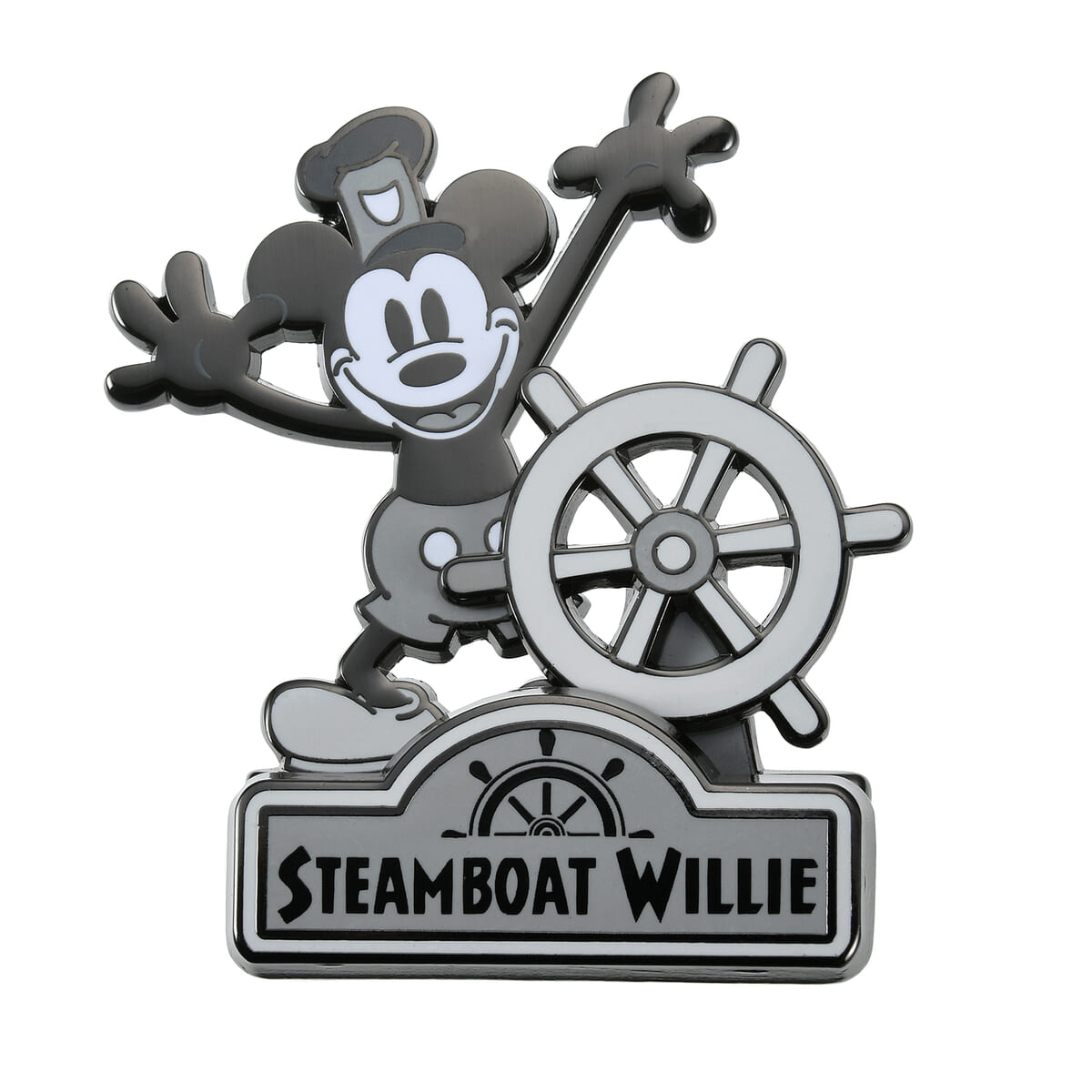 ミッキー ピンバッジ スピン 蒸気船ウィリー Disney100 Decades 20s Collection