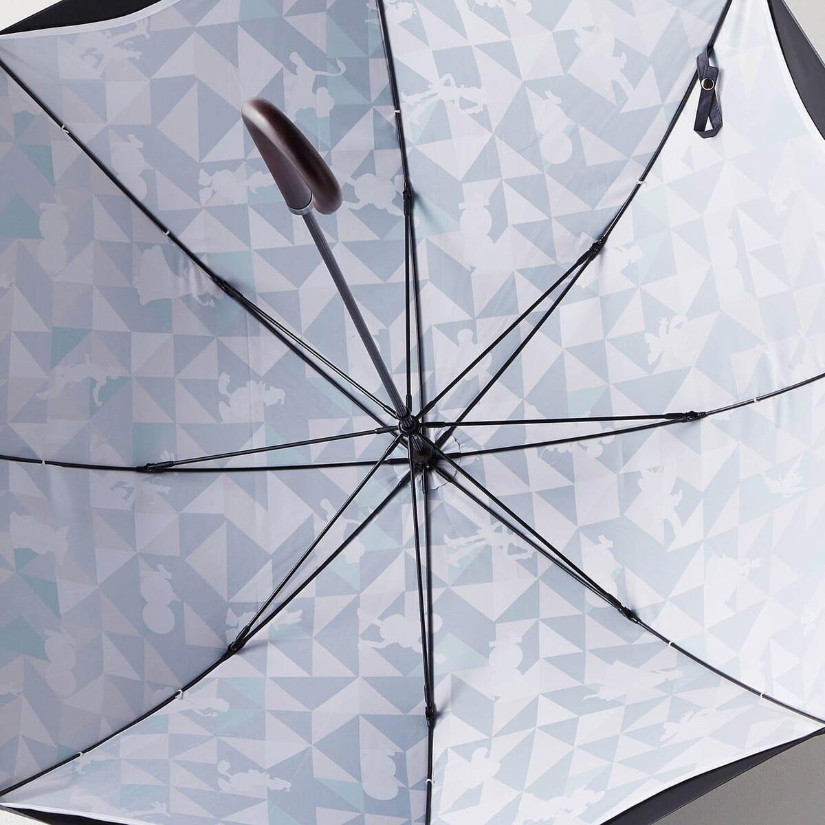 １級遮光生地使用の２枚張り晴雨兼用傘　内側デザイン