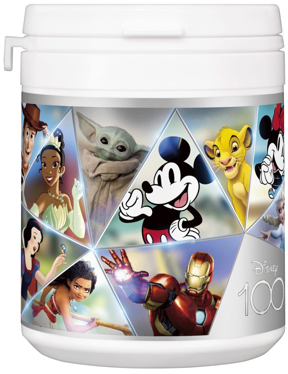 ロッテ「Disney100」キシリトールガム ENJOY CUBEアソートボトル