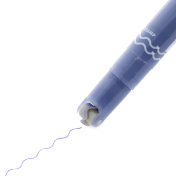 ローラースタンプペン cororo (コロロ)3　波線　ブルー2