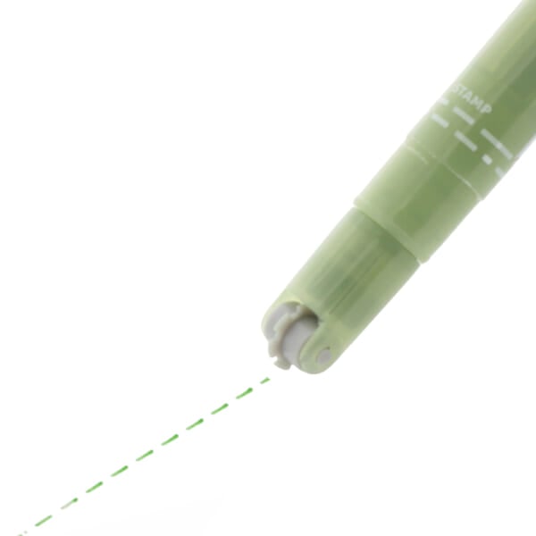 ローラースタンプペン cororo (コロロ)3　点線　グリーン2