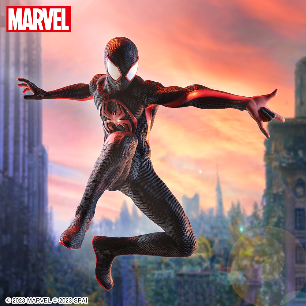 ブラックスーツのスパイダーマン！セガプライズ MARVEL『SPIDER-MAN 