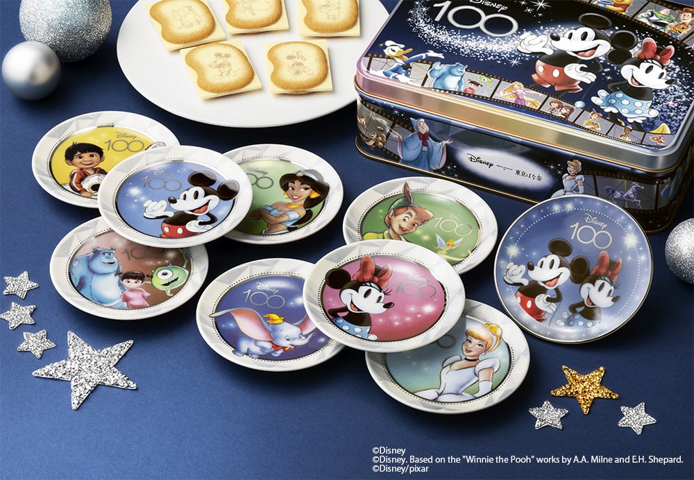 Disney SWEETS COLLECTION by 東京ばな奈『ディズニー100/ショコラサンド「見ぃつけたっ」』豆皿