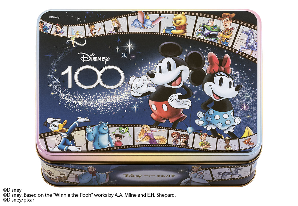Disney SWEETS COLLECTION by 東京ばな奈『ディズニー100/ショコラサンド「見ぃつけたっ」』デザイン缶