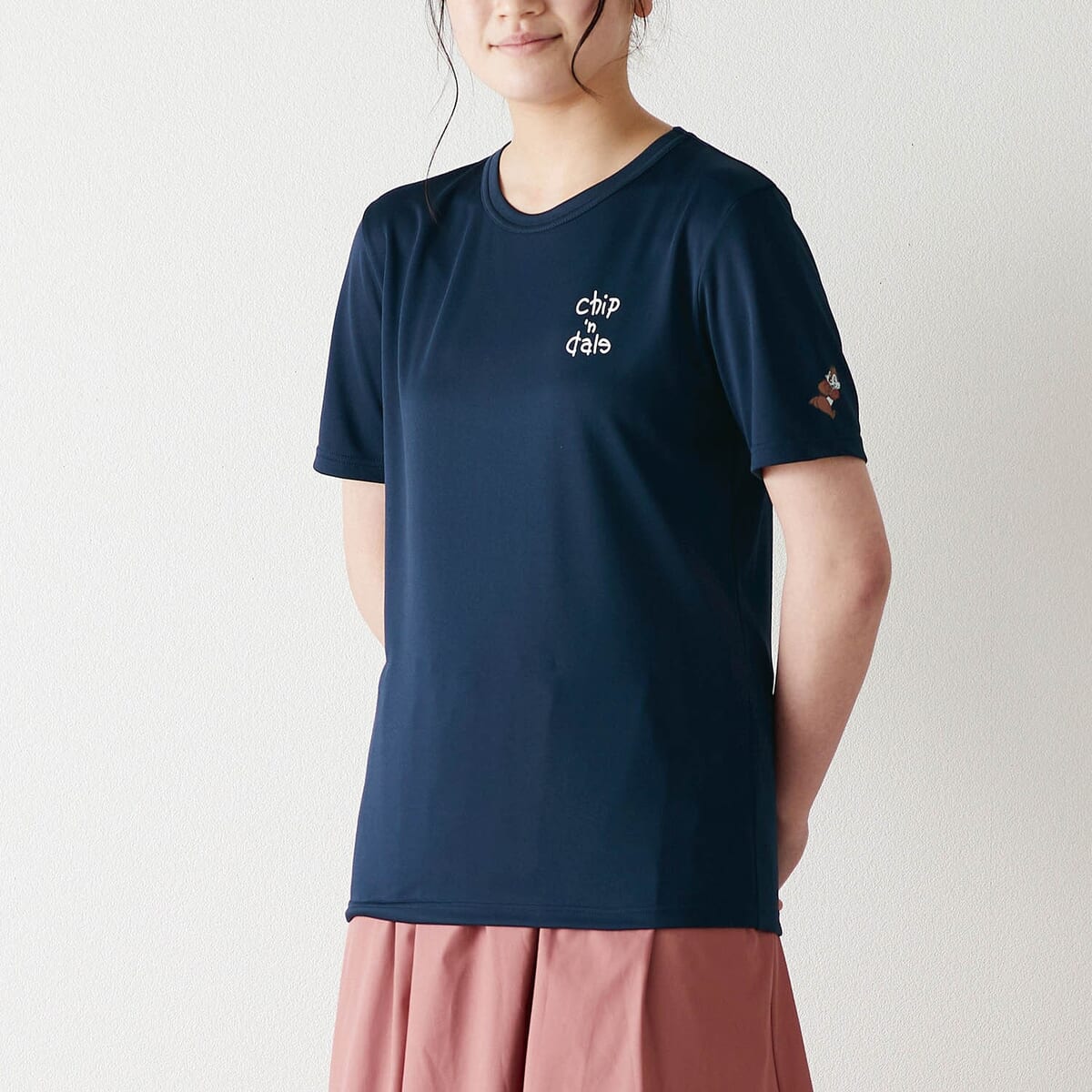 ユニセックス裏メッシュTシャツ　チップ＆デール