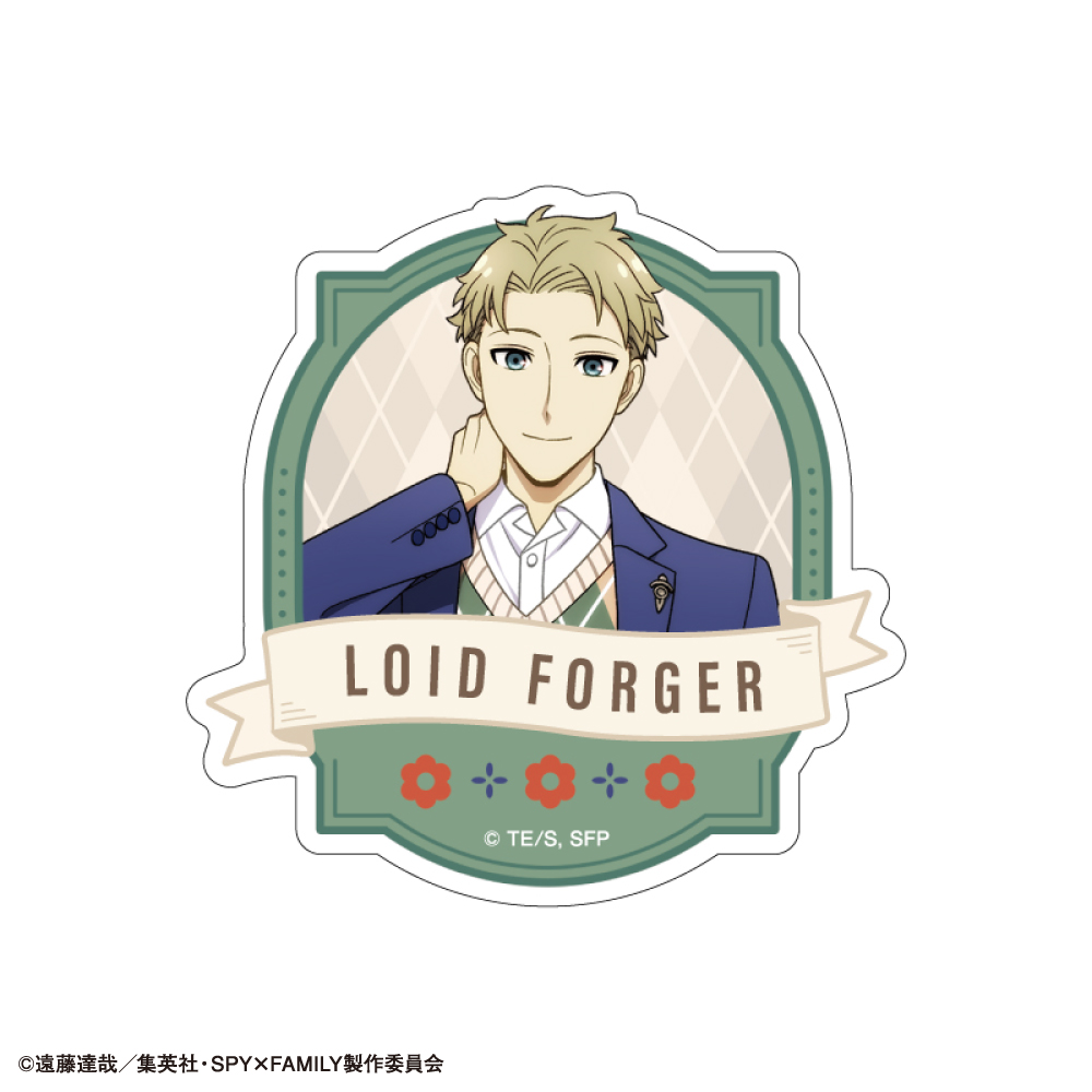 カミオジャパン『SPY×FAMILY』アクリルクリップ アーガイル柄　ロイド・フォージャー