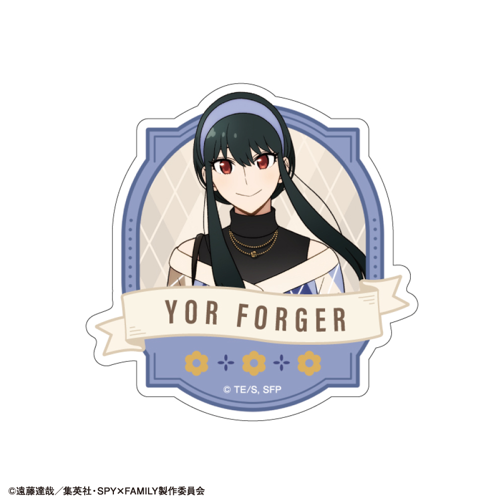 カミオジャパン『SPY×FAMILY』アクリルクリップ アーガイル柄　ヨル・フォージャー