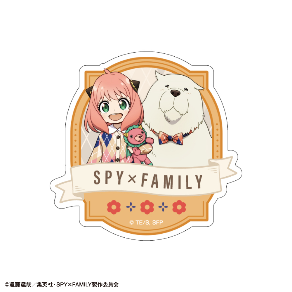 カミオジャパン『SPY×FAMILY』アクリルクリップ アーガイル柄　アーニャ&ボンド