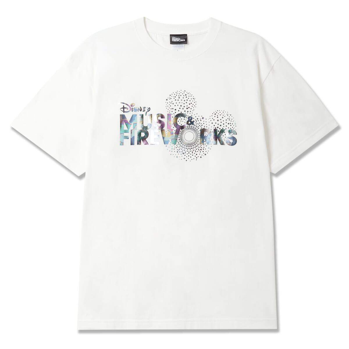 Disney Music & Fireworks Tシャツ【ロゴ 】ホワイト