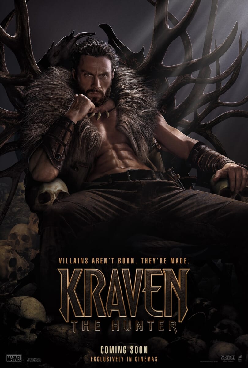 マーベル映画『クレイヴン・ザ・ハンター』ティザービジュアル