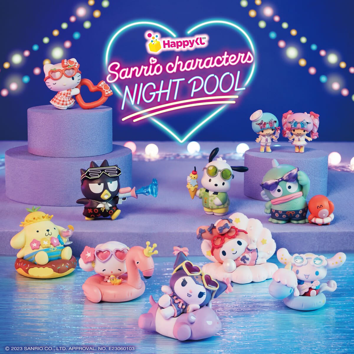 Happyくじ『Sanrio characters NIGHTPOOL』main3