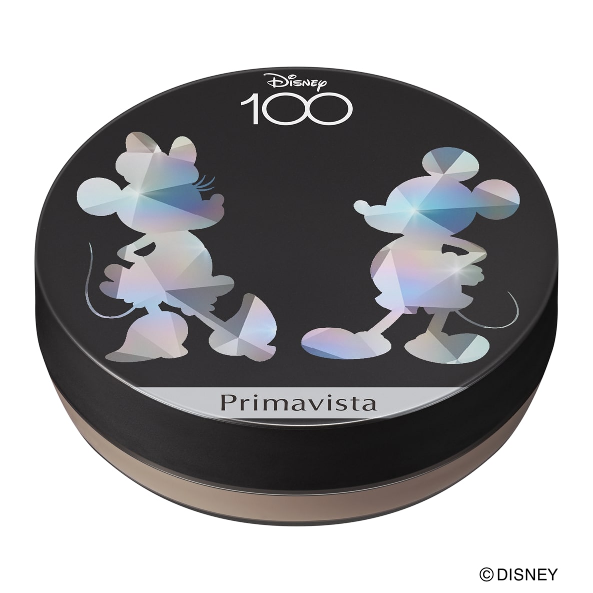 ディズニー100テーマのデザイン！プリマヴィスタ フェイスパウダー「ミッキーマウス＆ミニーマウス」パッケージ