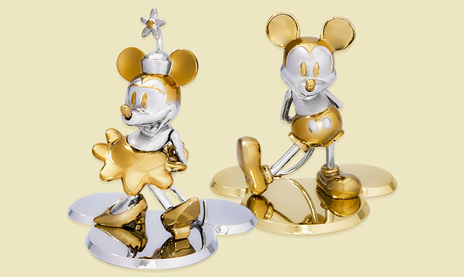 ディズニー公式オンラインストア限定「ミッキーマウス＆ミニーマウス」メタルフィギュア