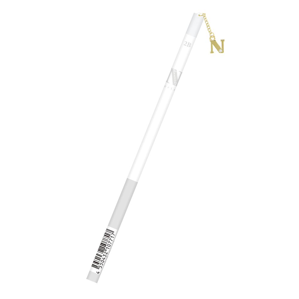 イニシャルチャーム鉛筆2B「N」