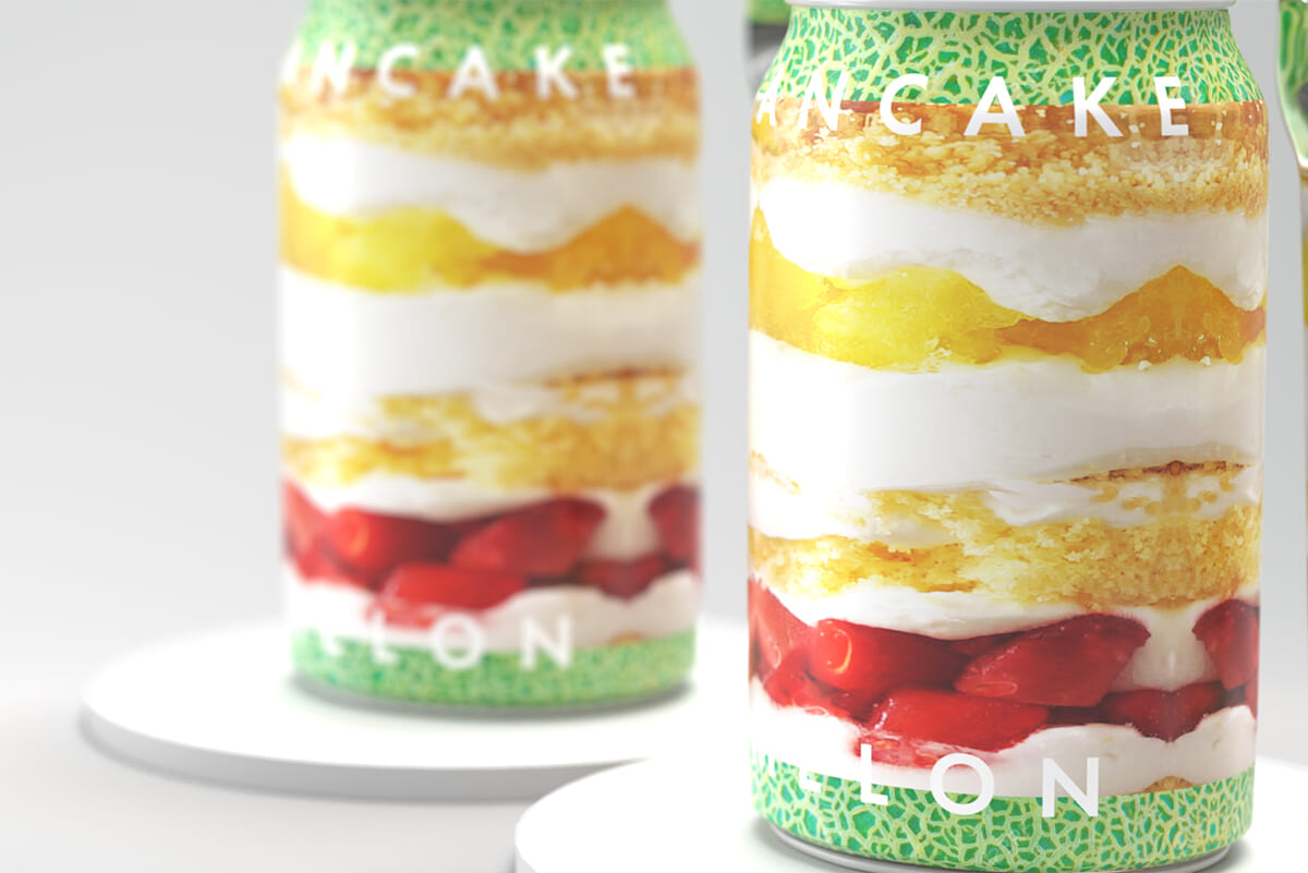 Cake.jp（ケーキジェーピー）「MELON CAN CAKE」メロンと苺の潤い
