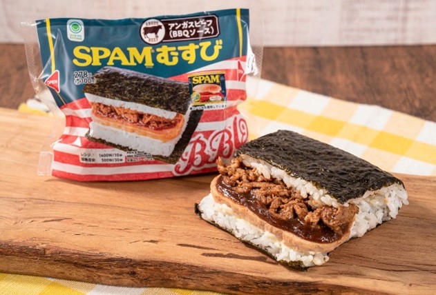 SPAMむすびアンガスビーフ（BBQソース）