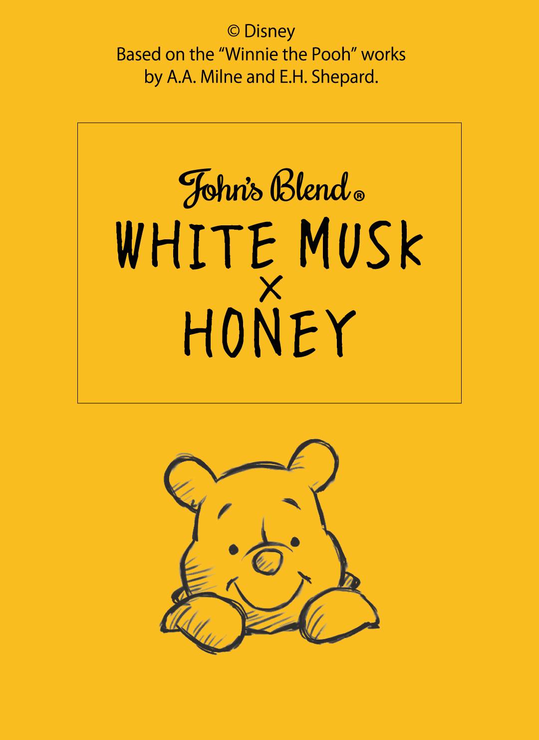 John's Blend(ジョンズブレンド) ディズニー「くまのプーさん」WHITE MUSK × HONEY　イメージ