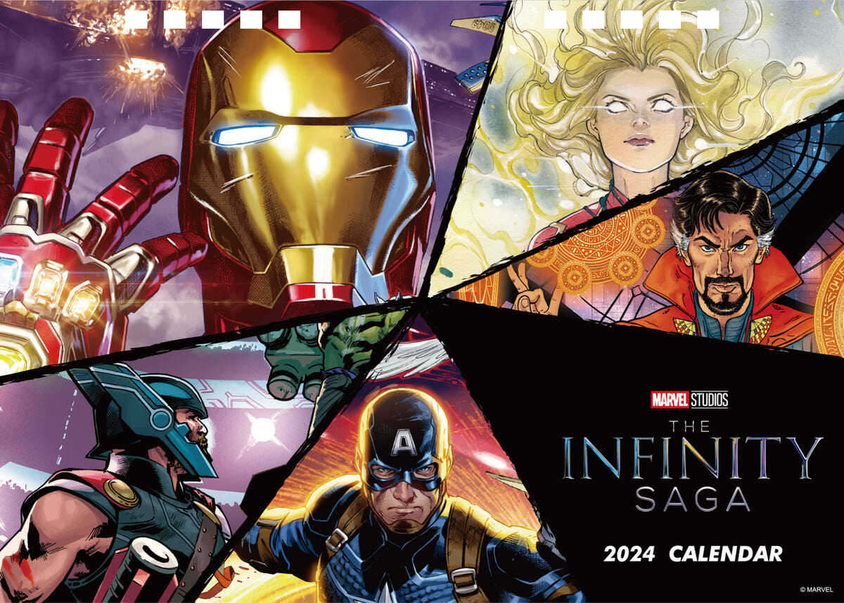 インロック「MARVEL（マーベル）INFINITY SAGA」2024 卓上カレンダー　表紙