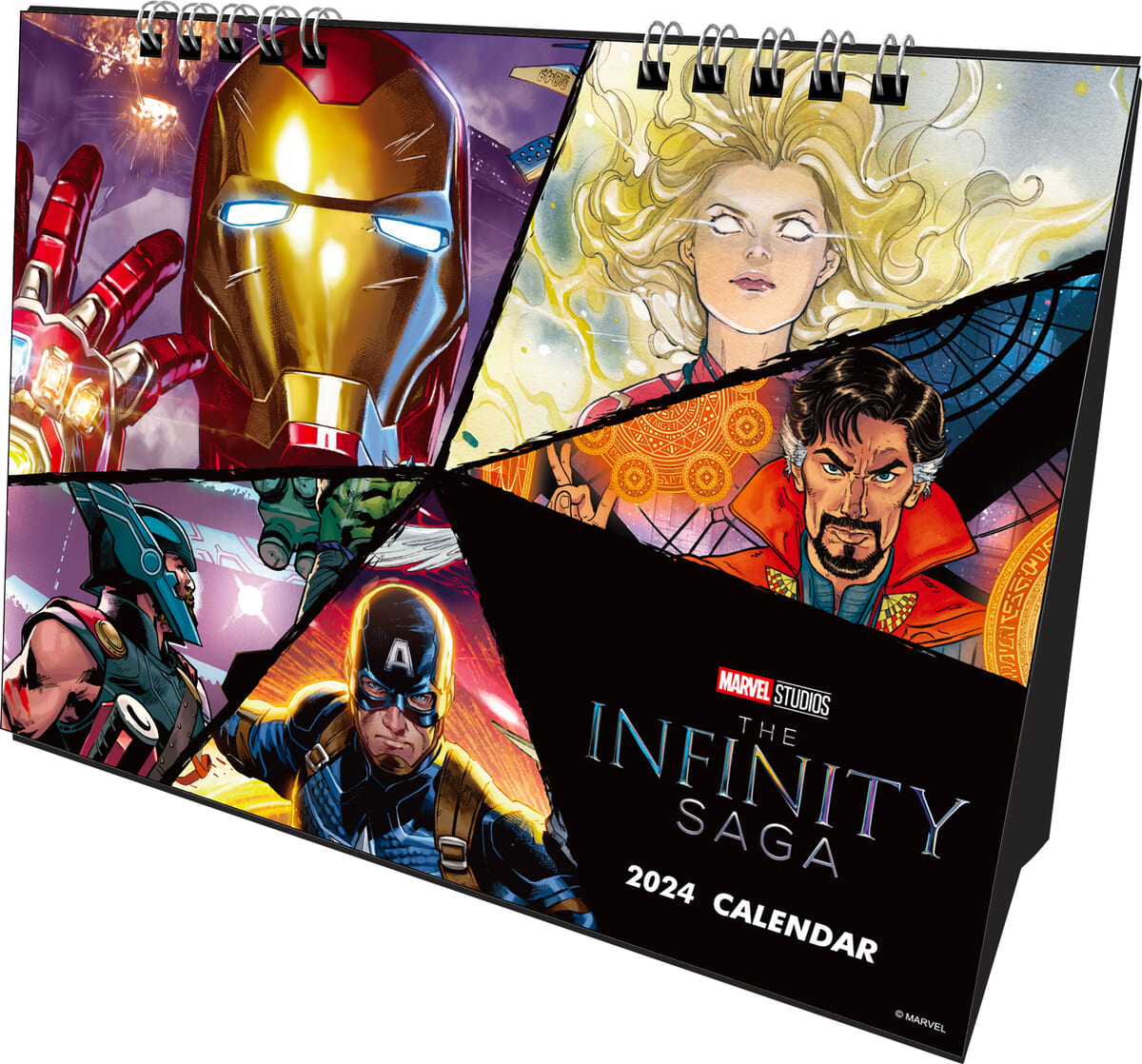 インロック「MARVEL（マーベル）INFINITY SAGA」2024 卓上カレンダー