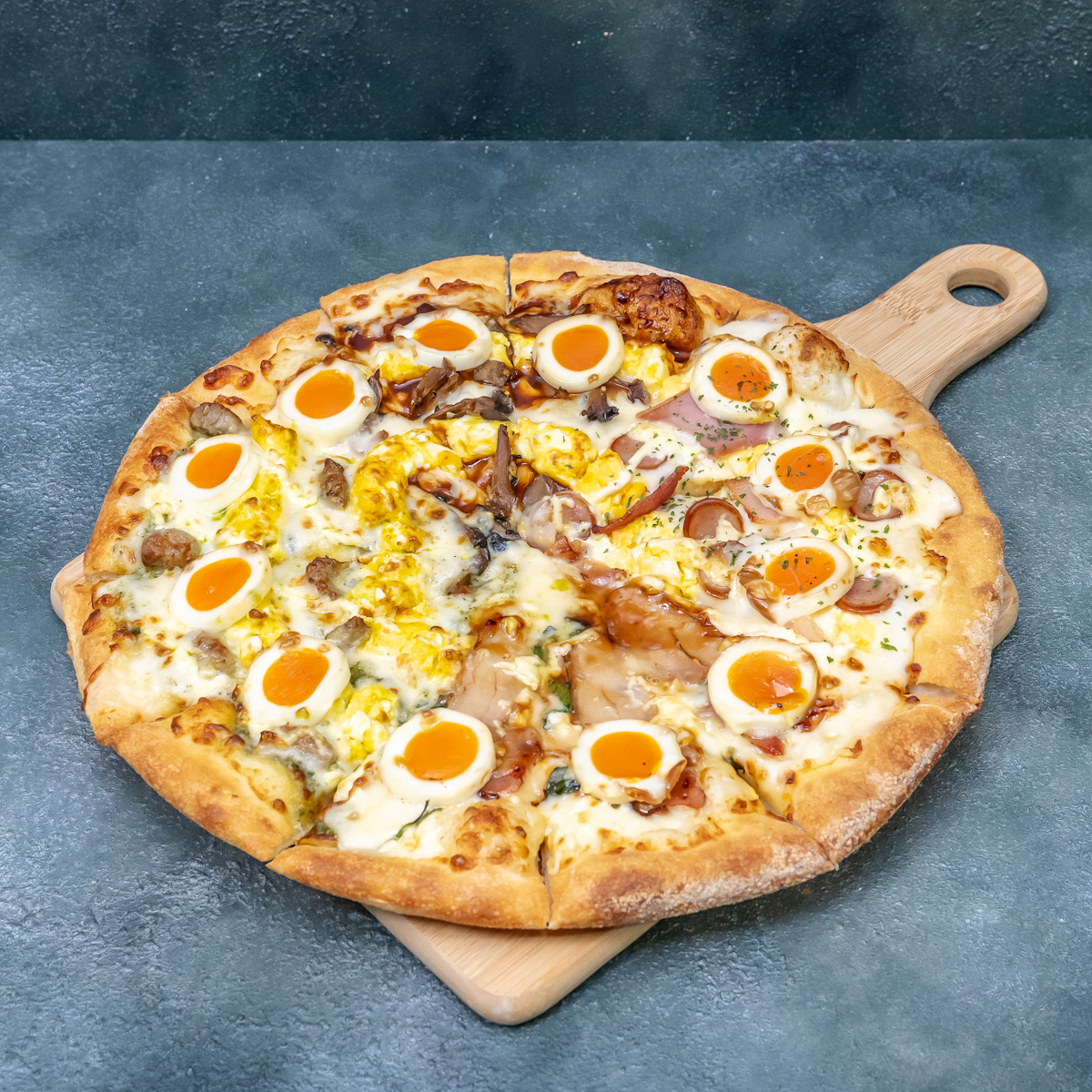 【実食レポ】ドミノ・ピザ「月見クワトロ」5